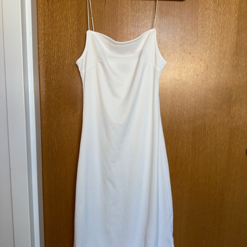Pulse Elegant Strapless Cream Dress